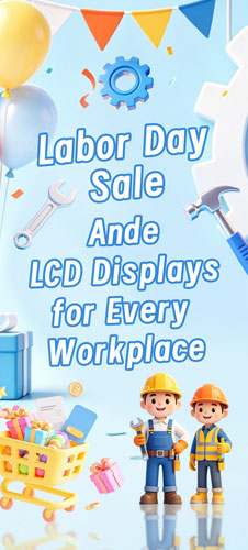 Labor Day Sale | Ande LCD Displays for Every Workplace
