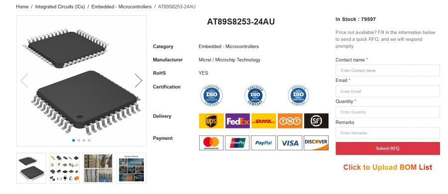 AT89S8253-24AU Microcontroller Overview: Pinout & Datasheet
