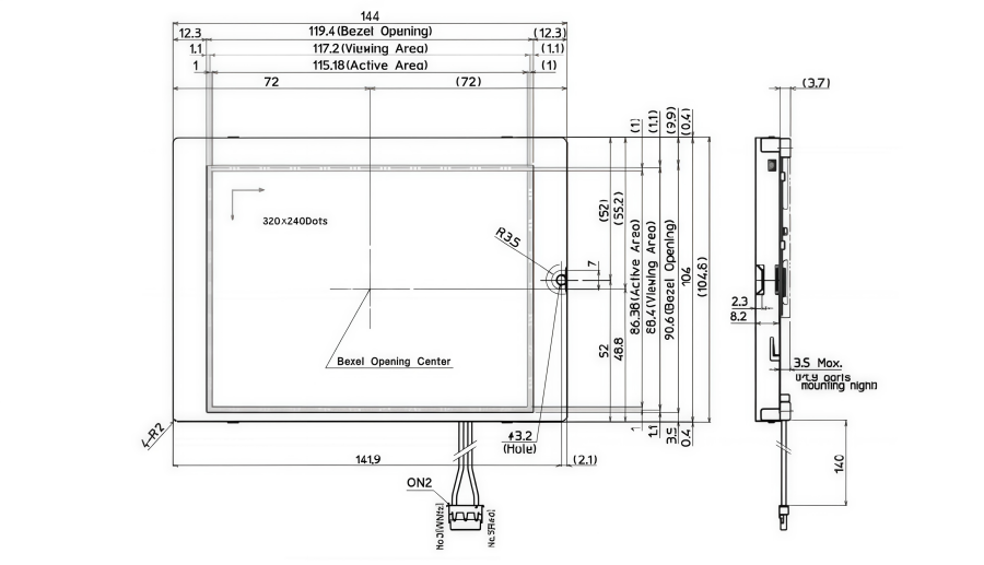 KG057QV1CA-G00 5.7 KG057QV1CA-G00 5.7