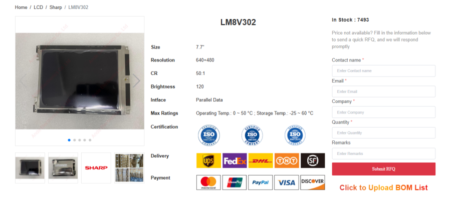 Sharp LM8V302: Specs, Advantages & Industrial Applications