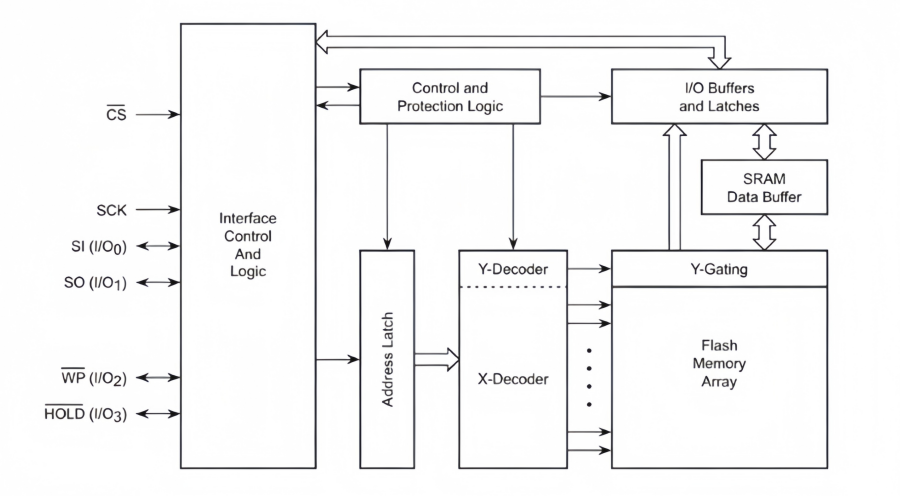 AT25SF041-SSHD-T Block Diagram