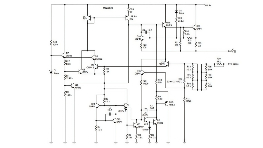 MC7812BTG Representative Schematic Diagram