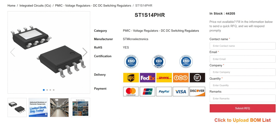 ST1S14PHR Power Regulator: Specs, Pin Description & Applications