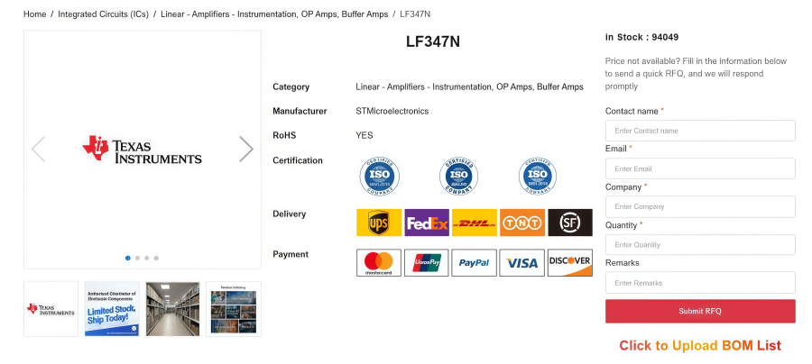 LF347N JFET Op Amp Overview and Application Guide LF347N JFET Op Amp Overview and Application Guide